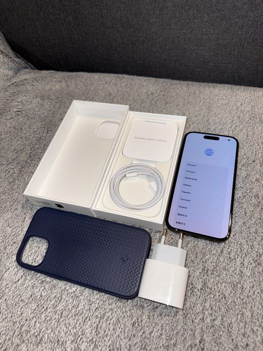 Telefon Apple iPhone 15 128gb, bateria 92%, gwarancja, super stan
