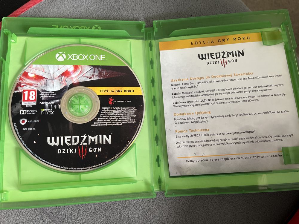 Wiedźmin III Dziki Gon gra xbox One PL