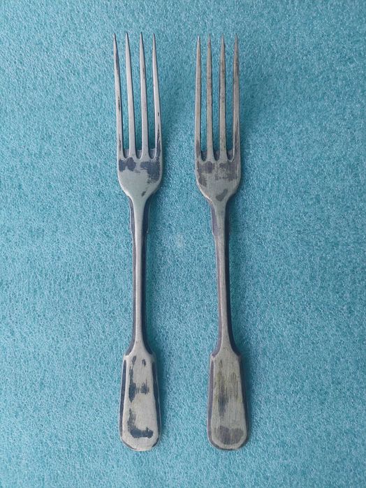 2 вилки FRAGET. Антиквариат 19 век. Фраже