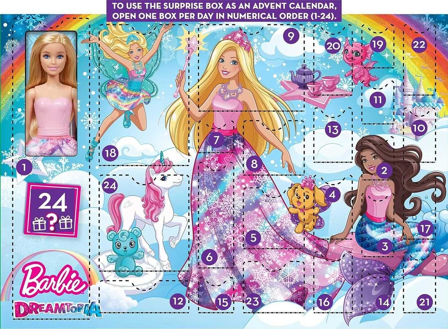 Адвент календарь Барби Дримтопия Barbie Dreamtopia Advent Calendar