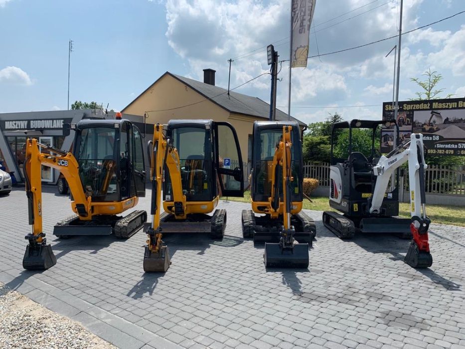 Minikoparka mini koparka JCB 8014 .8016 LEASING Złoczew PŁOTEX