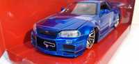 1/24 Nissan Skyline GT-R (R34) *Fast & the Furious* - Jada Toys