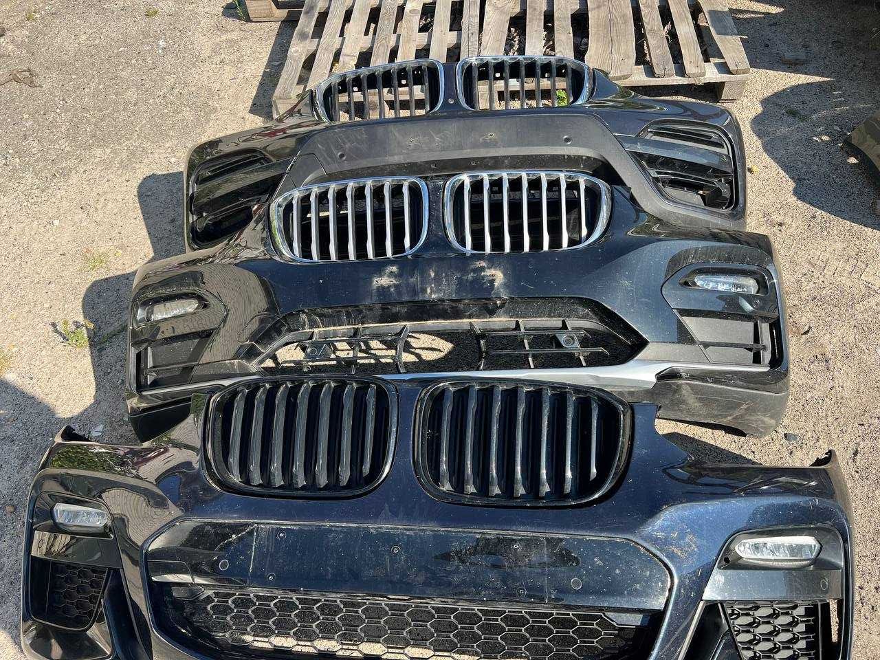 Бампер BMW X3 X4 G01 G02 Жалюзі БМВ Х3 Х4 Г01 Г02 Фари Решётка Радары