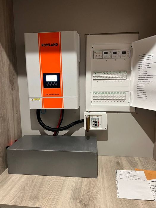 Безперебійне живлення. Батарея. Акумулятор та інвертор для дому та біз