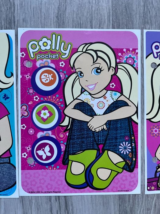 Karteczki kolekcjonerskie Polly Pocket 4 sztukj