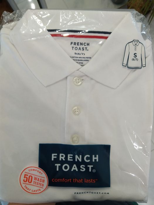 Шкільне поло з довгим рукавом French toast, розмір 6-7 років