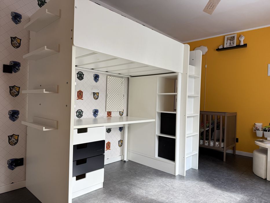 IKEA Smastad lozko pietrowe, szafa, biuko dla dziecka