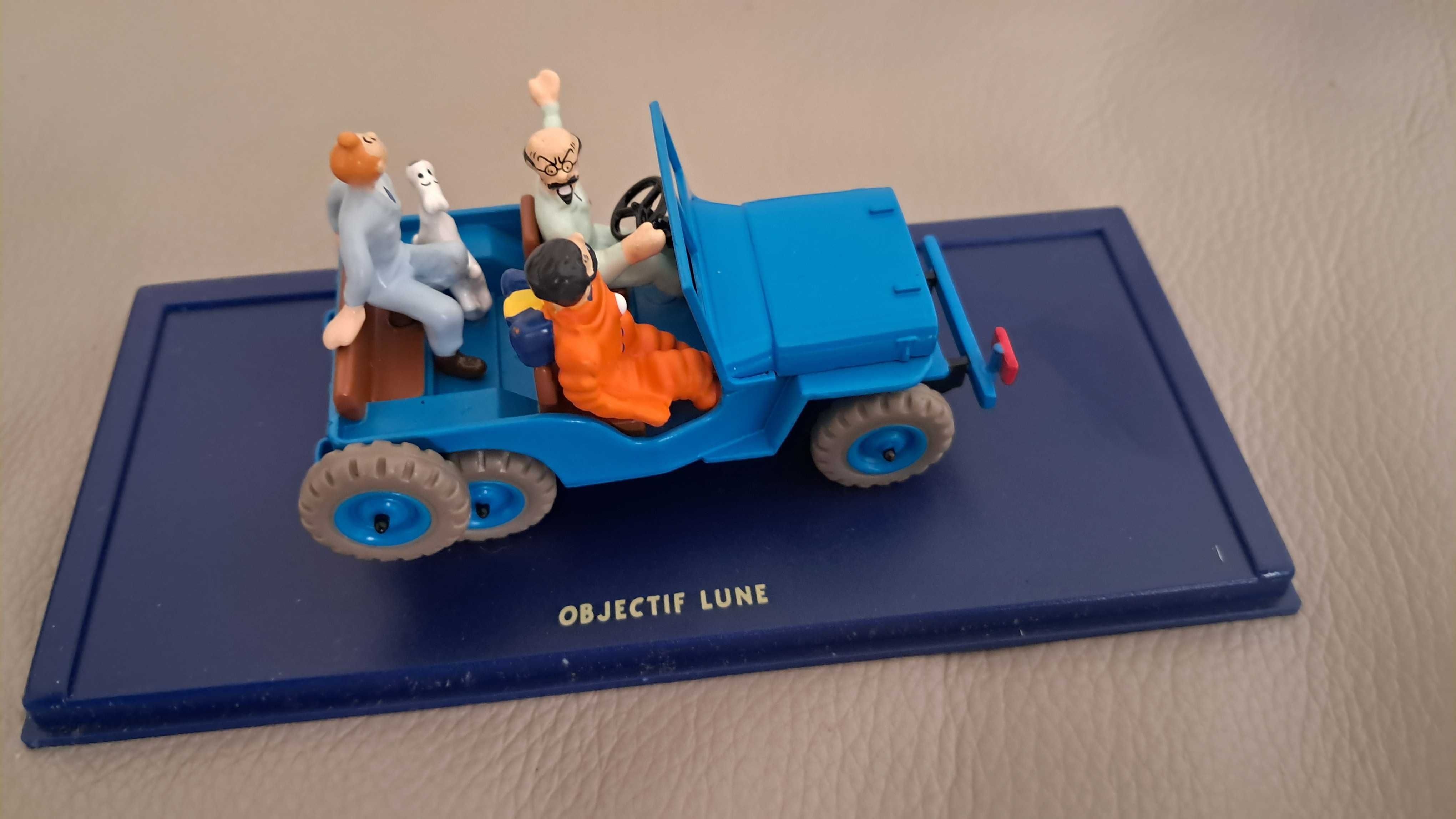 Tintin – Jeep azul 1946 – n.º 1 “Objectif Lune” – escala 1/43