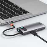 Baseus Metal Gleam 4-in-1 USB-C адаптер для MacBook / HDMI / USB 3.0