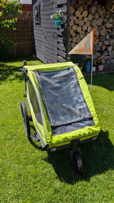 Przyczepka rowerowa Qeridoo Sportrex 2 Lime