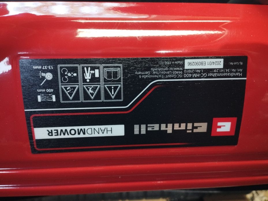 Nowa kosiarka Einhell z koszem