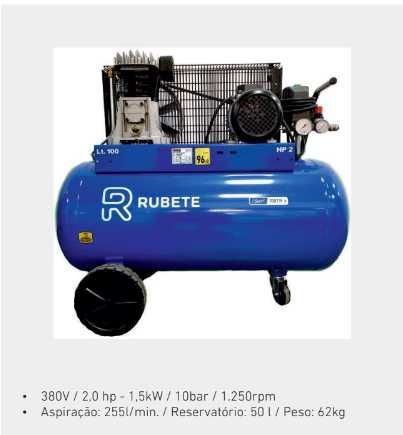 100TR Compressor ar comprimido 255L/min 2Hp 10bar 380V  novo