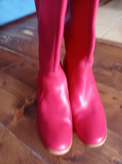 Kozaki damskie skórzane