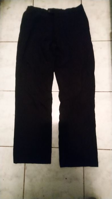 Męskie wełniane spodnie zimowe (ciemnoszare)