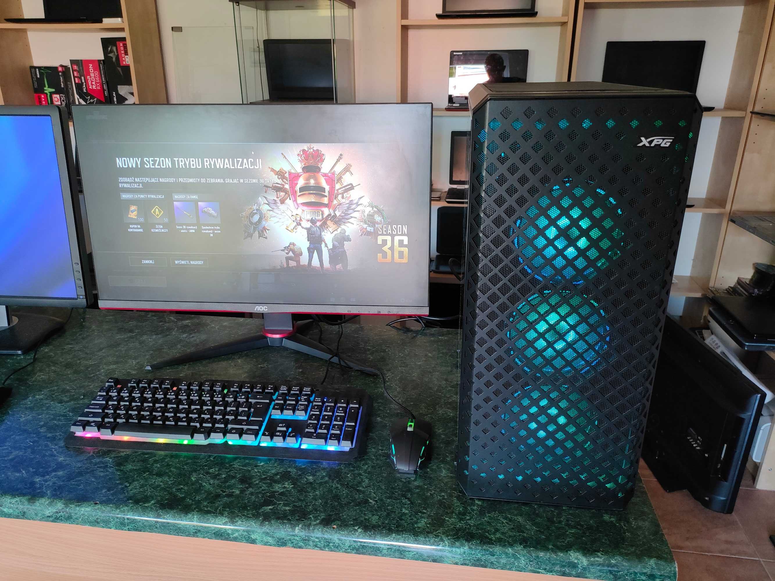 Komputer gamingowy plus monitor 27"