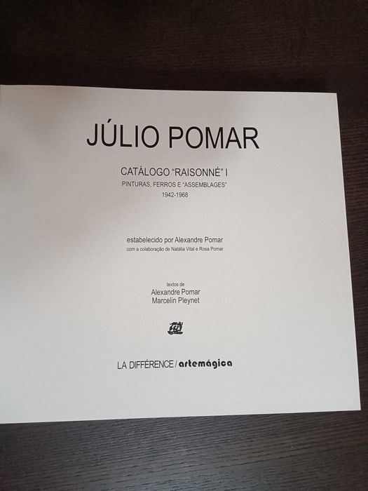 Livro Júlio Pomar - Catálogo Raisonné I