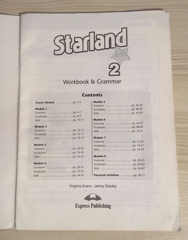 Ćwiczenia do nauki języka angielskiego Starland 2 Woorbook&Grammar