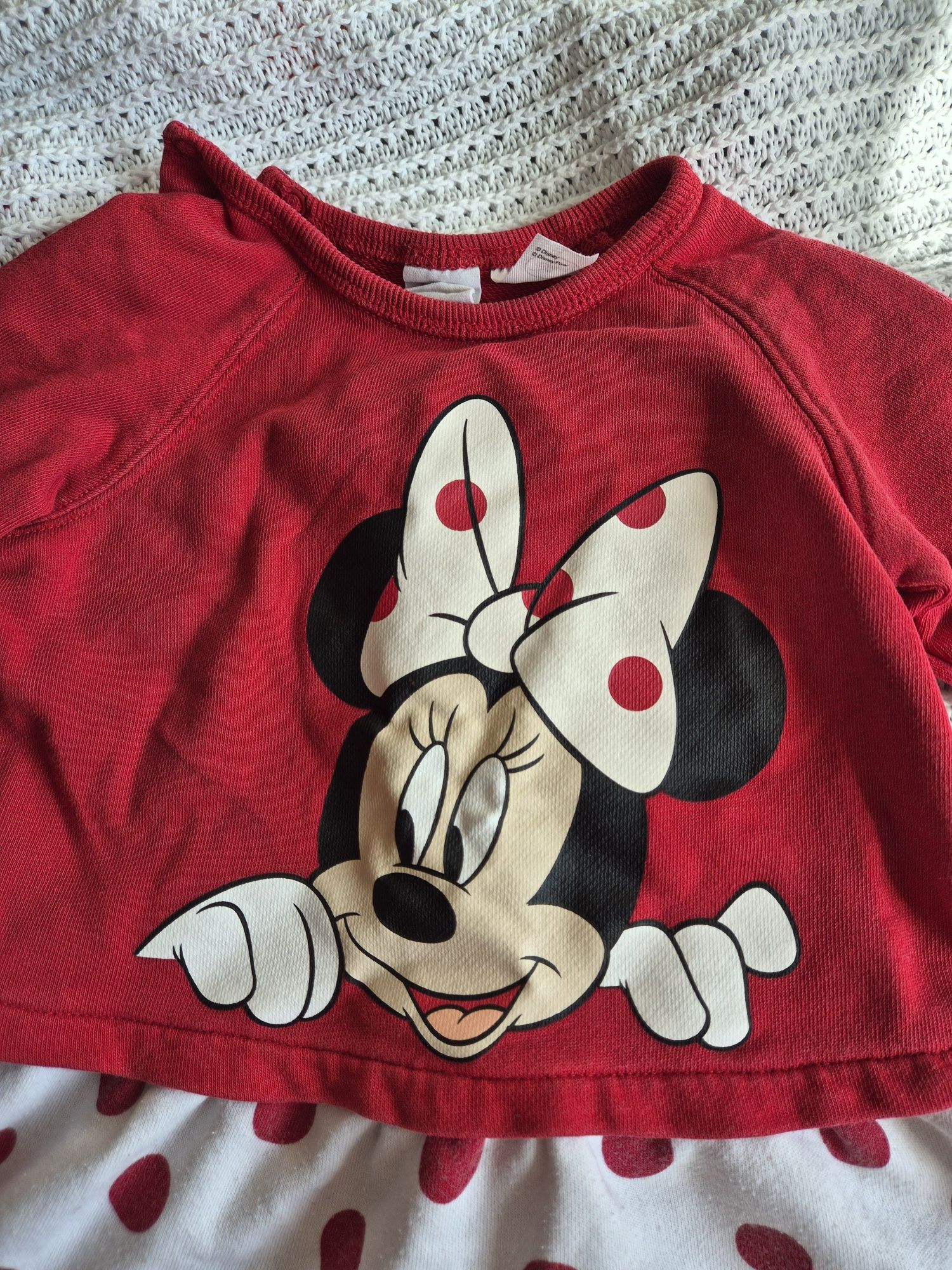 Sukienka H&M myszka Minnie Disney 74 kropki groszki
Z myszka Minnie Di