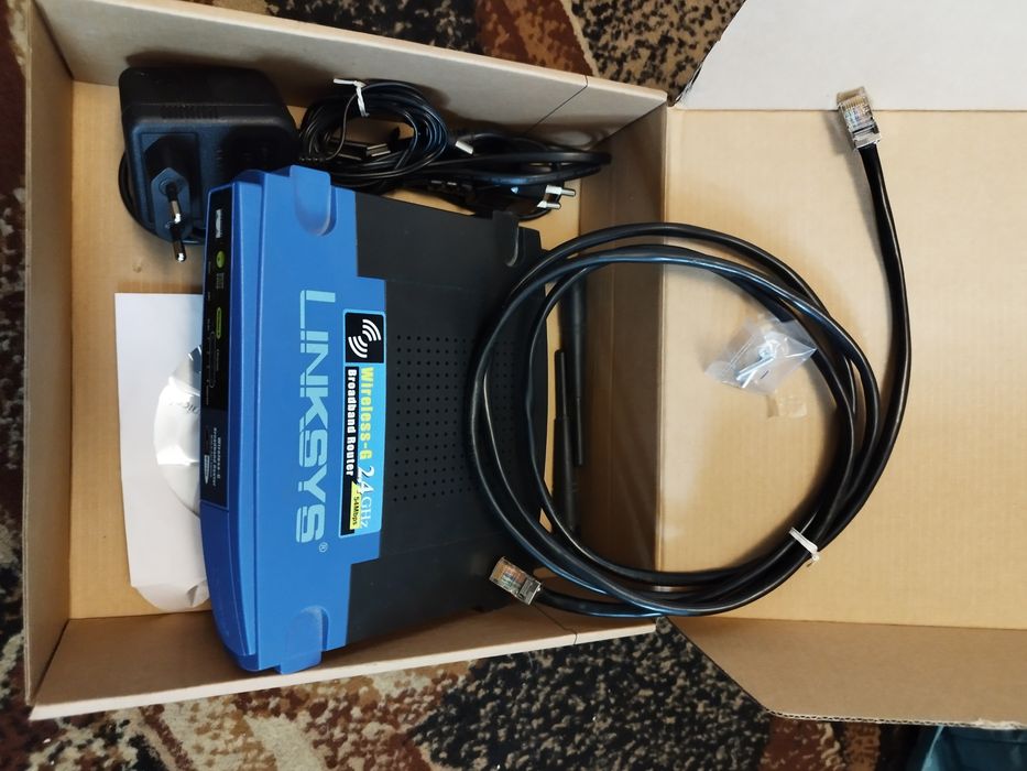 Modem Linksys niebieski