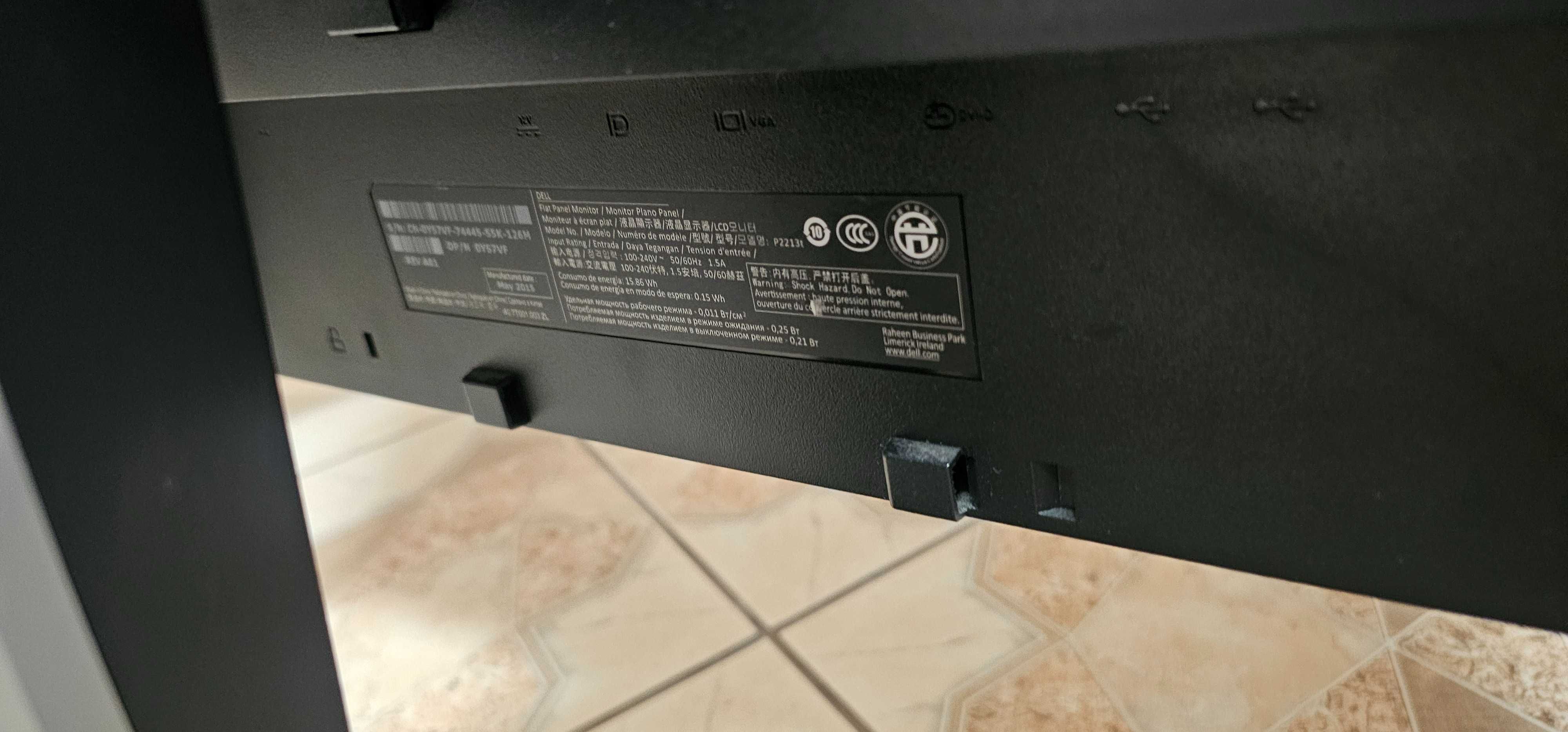 Monitor Dell P2213t 22"