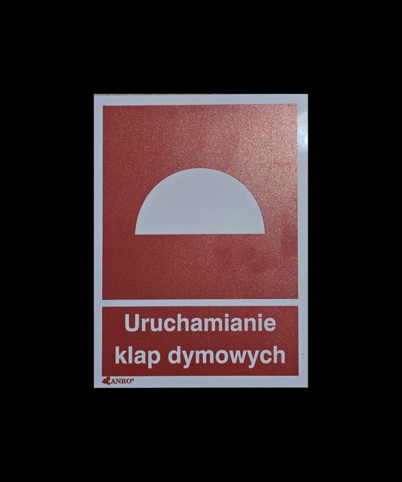 Znak przeciwpożarowy - Uruchamianie klap dymowych