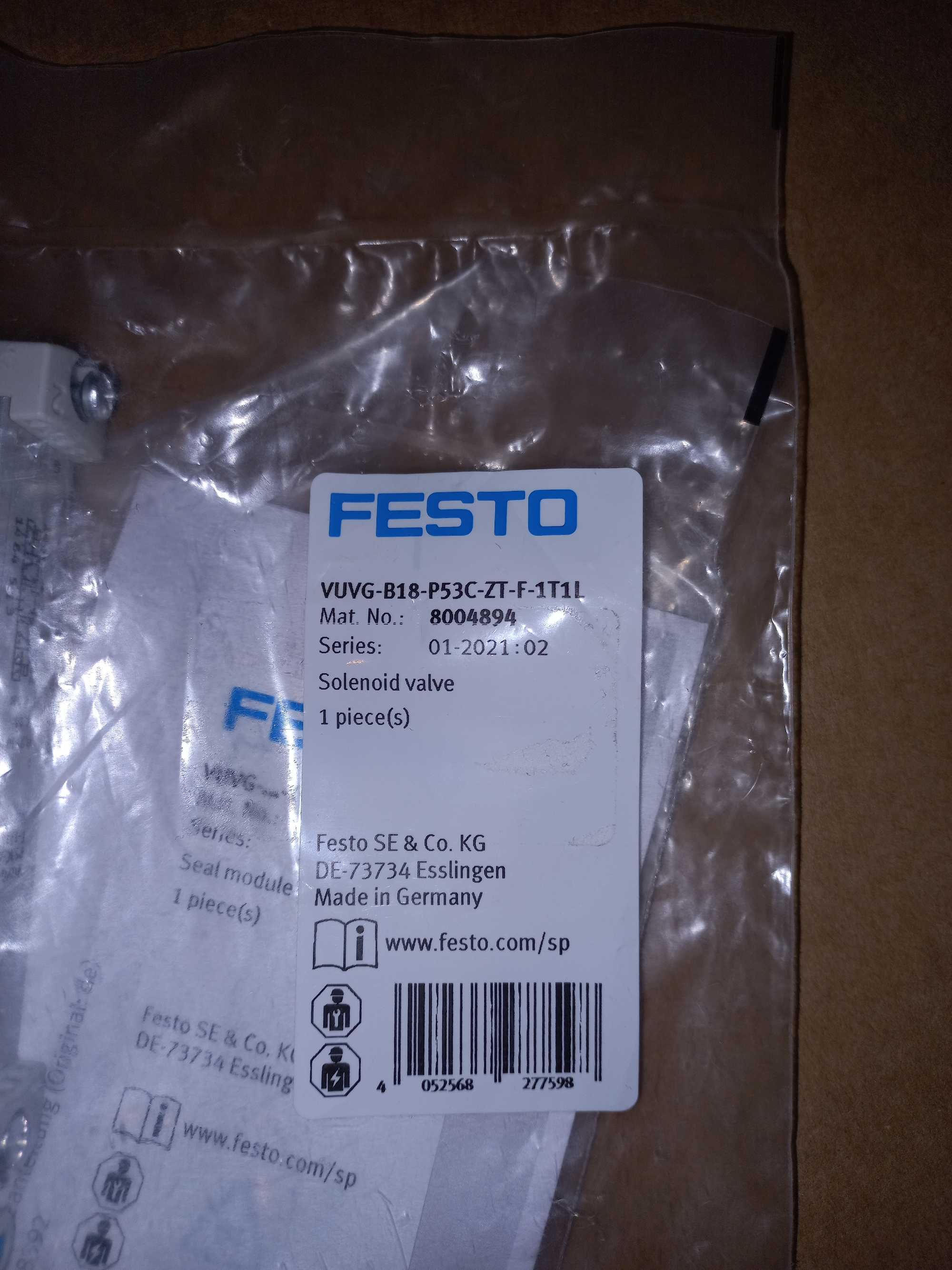 Zawór Festo - VUVG-B18-P53C-ZT-F-1T1L, wielkość 18 mm