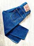 LEVI'S 544 spodnie jeansowe 3/4 damskie z rozcięciami