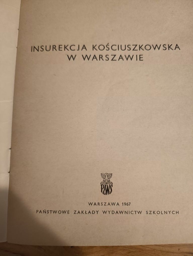 Książka insurekcja kościuszkowska
