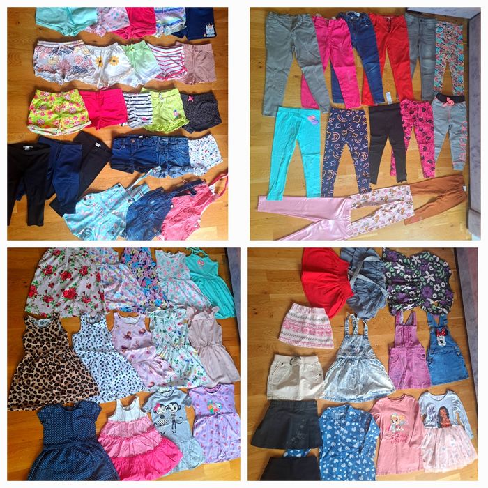 128szt ubranek r.98/104 dziewczynka