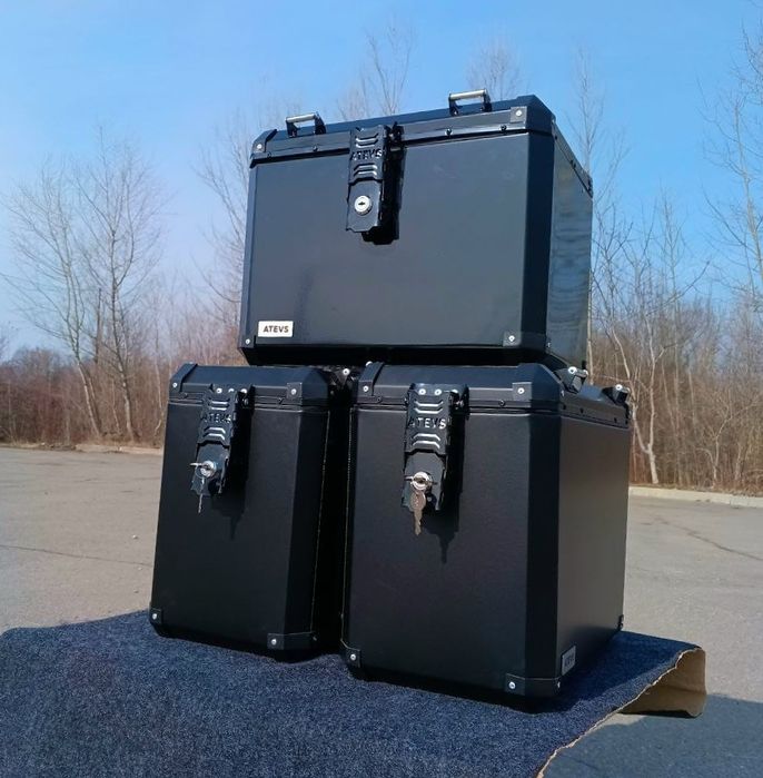 Комплект експедиційних кофрів ATEVS – Надійні, з м’якою внутрішньою об