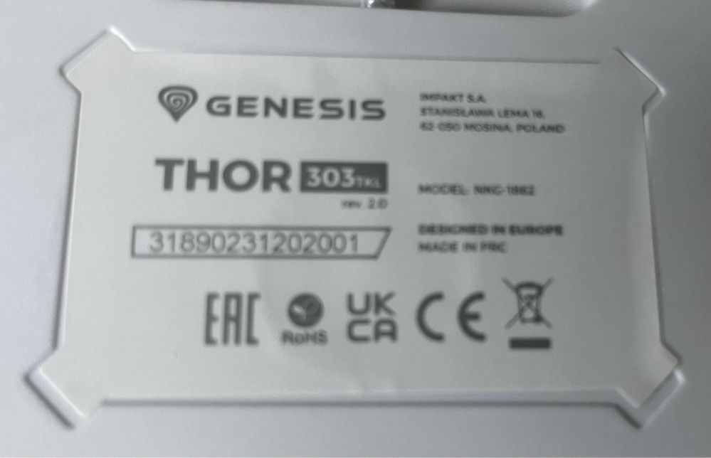 genesis thor 303 TKL