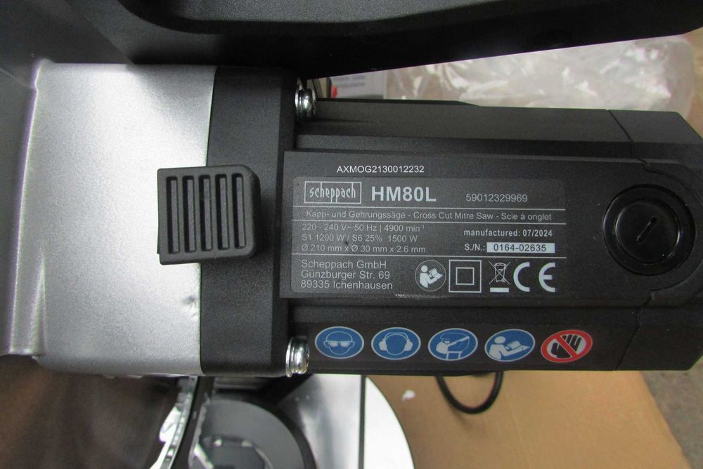 Пила торцовочна, торцовка Scheppach 210мм 1500Вт (з Німеччини)