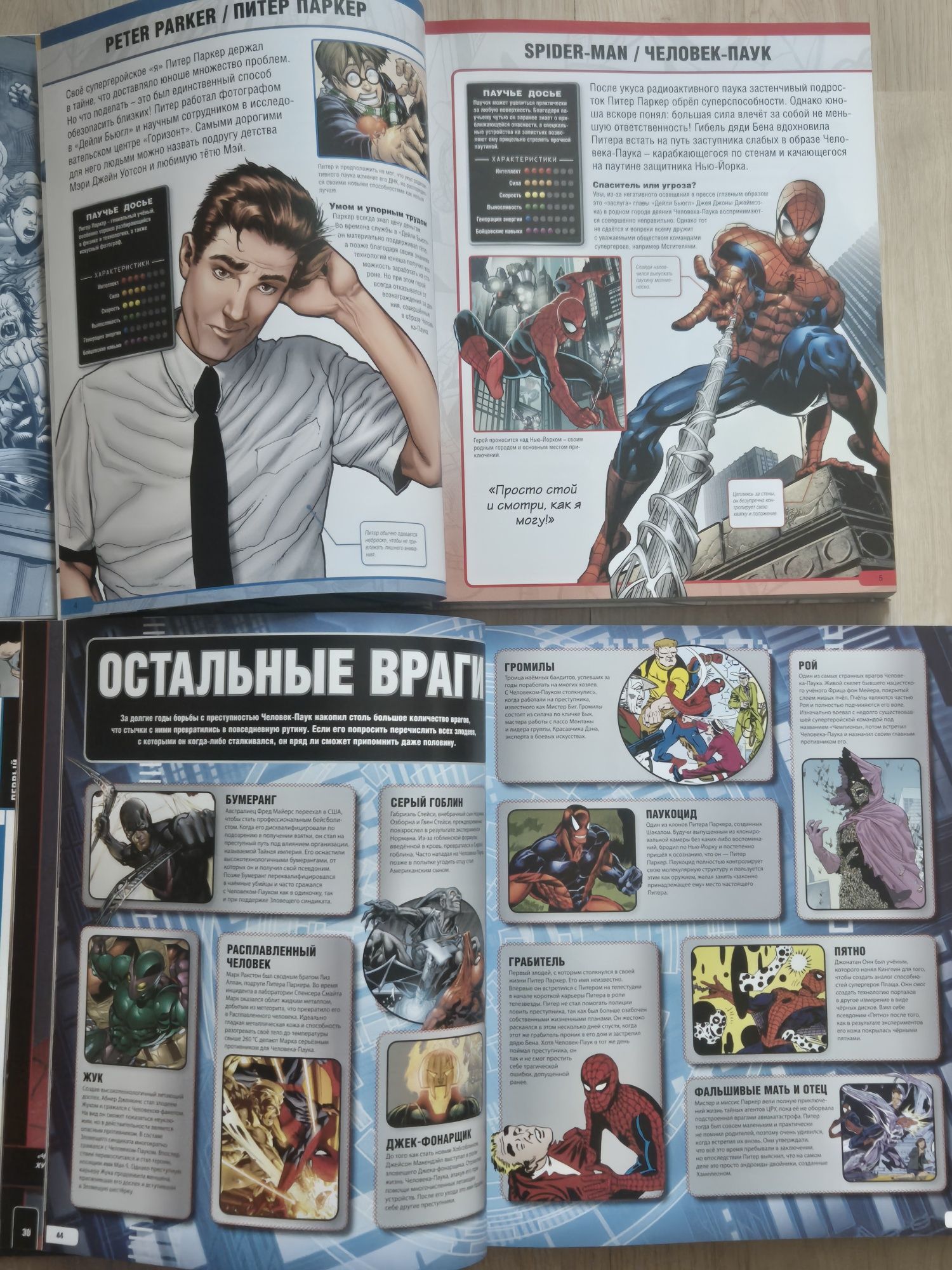 Энциклопедии Вселенная Marvel Человек-паук