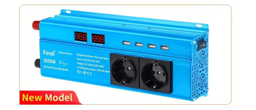 Інвертор перетворювач  струму 12.5в. - 220в.