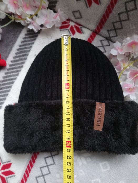 Czapka męska, damska zimowa ocieplana futerkiem
