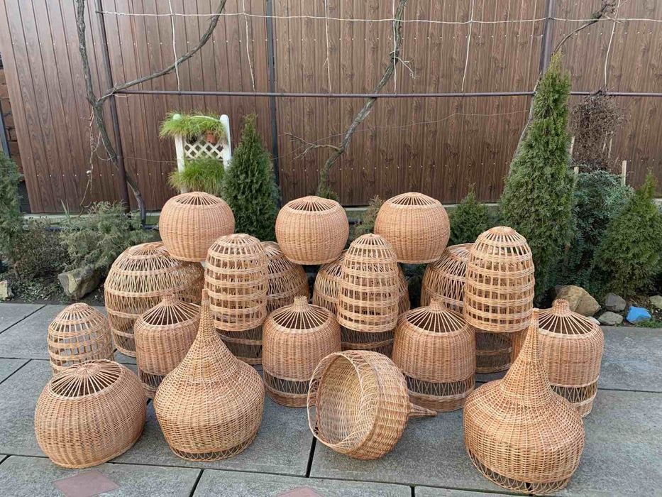 Світильники плетені з лози, виготовляємо на замовлення