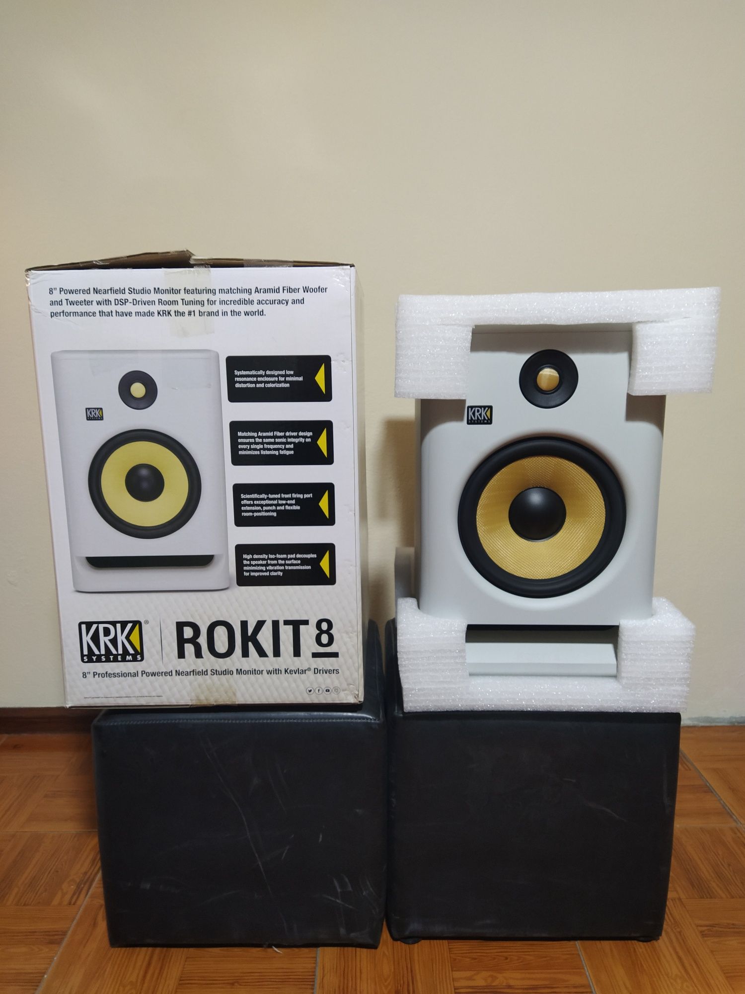 Monitor krk rokit 8 white (1 unidade)