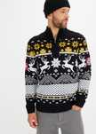 B.P.C sweter męski w norweski wzór r.L