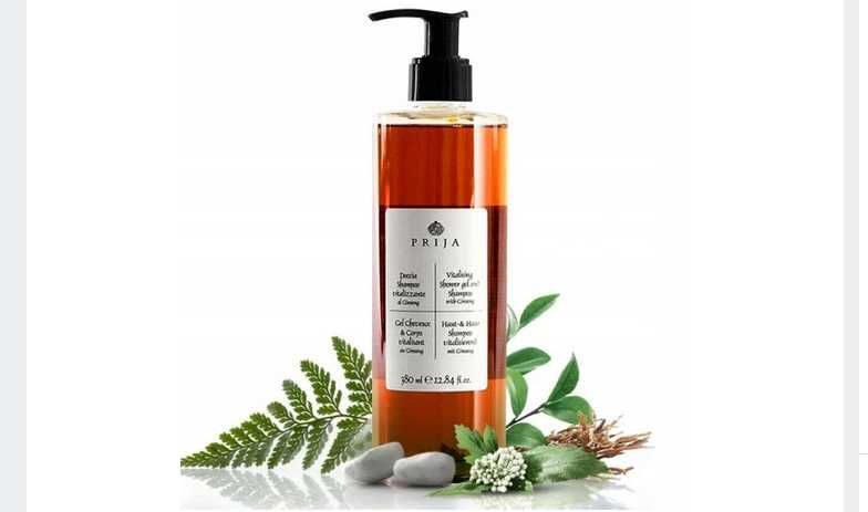PRIJA 380ml Szampon i Żel Pod Prysznic ŻEŃ-SZEŃ Z Pompką + GRATIS
