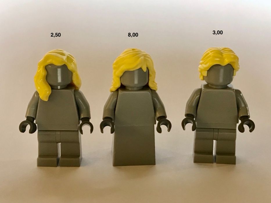 LEGO włosy blond różne wzory