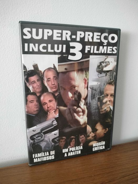 Filme DVD: Família de Mafiosos + Um Polícia a Abater + Missão Crítica