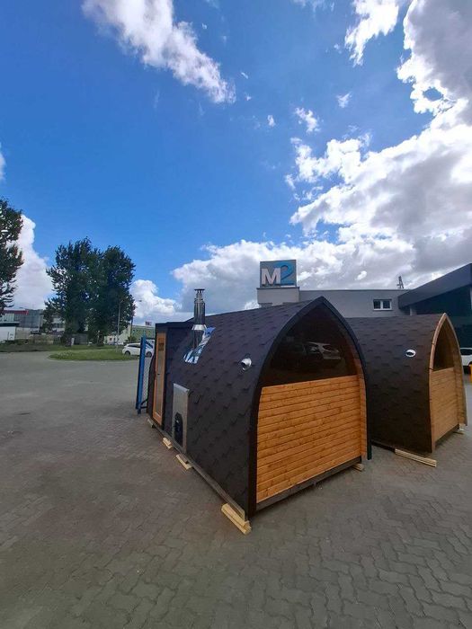 Sauna Ogrodowa OD RĘKI igloo 4 m PANORAMA