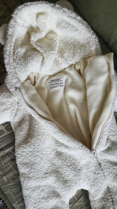 Зимовий комбінезон Teddy від Baby Organic, шапочка