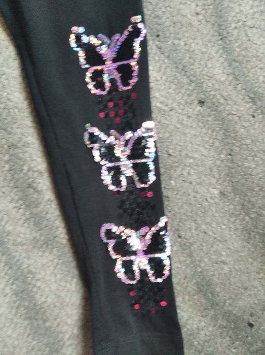 Лосинки лето с рисунком с паеток