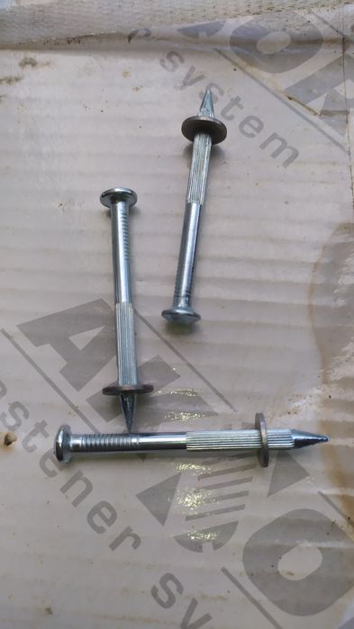 Дюбель-цвяхи пістолетний (Aksor) 4.5*60, 4.5*40