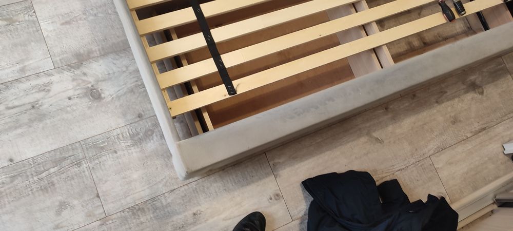 Łóżko 160x200 tapicerowane stelaż bez materaca 4 szuflady