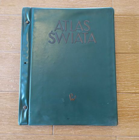 Stary polski Atlas Świata z 1962 roku