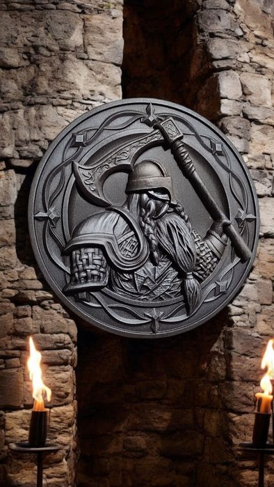 Вікінг - панно з дерева, подарунок чоловіку