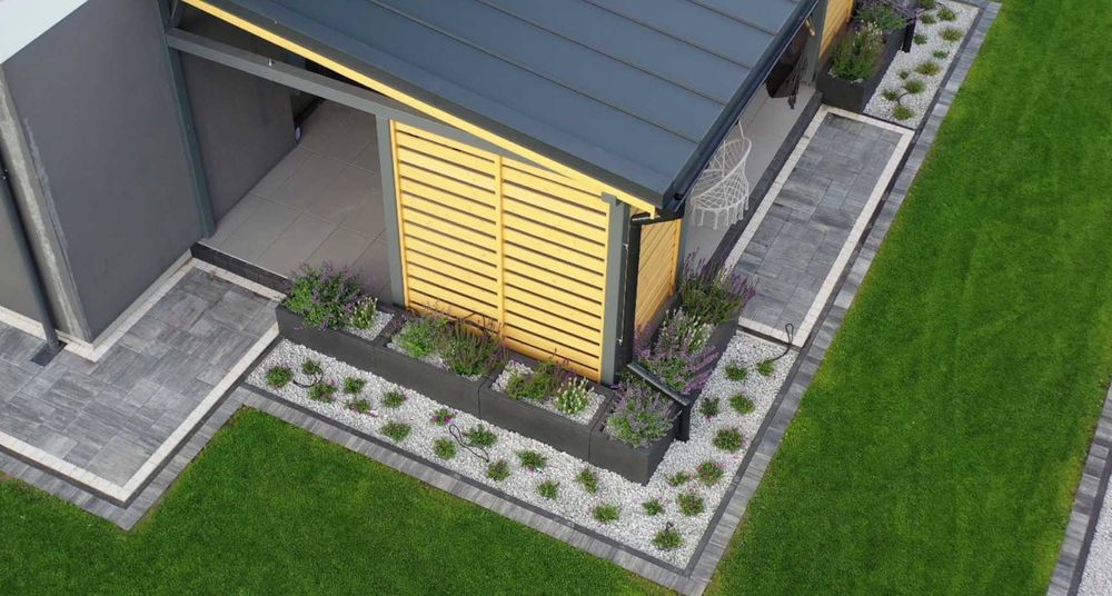 Brukarstwo, kostka brukowa, tarasy, glebogryzarka separacyjna, ogrody