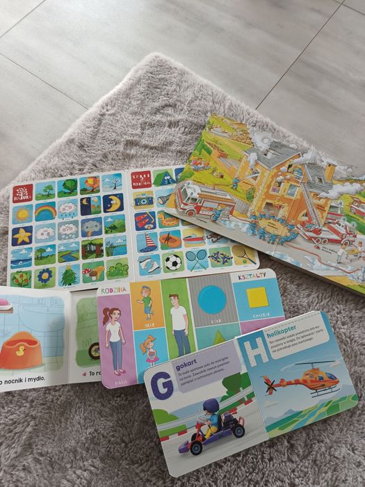 Książki ksiazeczki twarde - obrazkowe pierwsze słowa